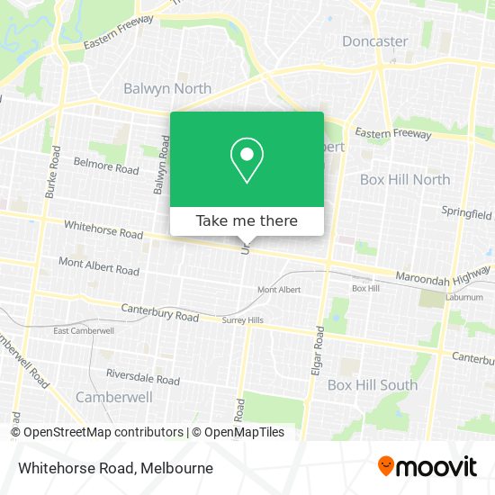 Whitehorse Road map