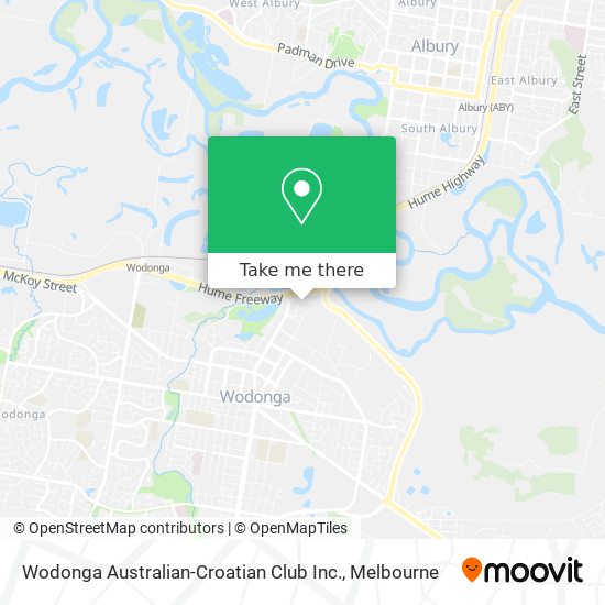 Wodonga Australian-Croatian Club Inc. map