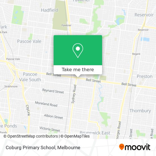 Mapa Coburg Primary School