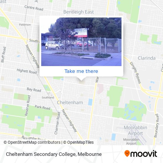 Cheltenham Secondary College map