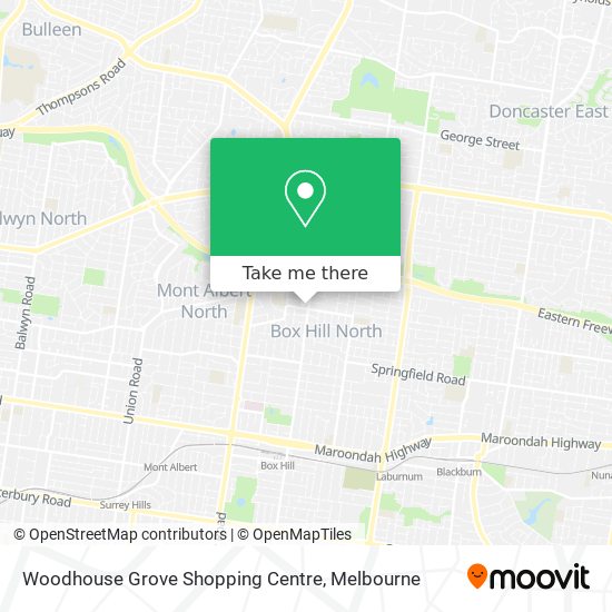 Mapa Woodhouse Grove Shopping Centre