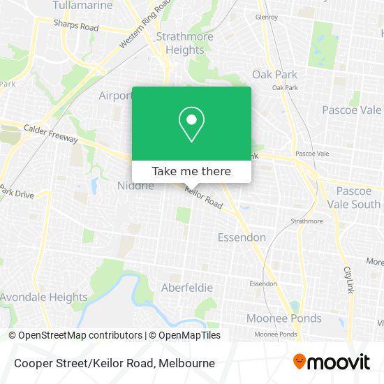 Cooper Street/Keilor Road map