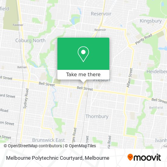 Melbourne Polytechnic Courtyard map