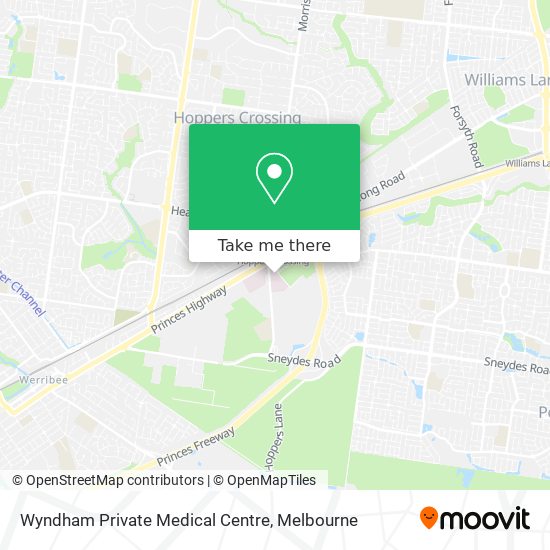 Mapa Wyndham Private Medical Centre