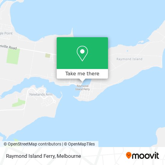 Mapa Raymond Island Ferry