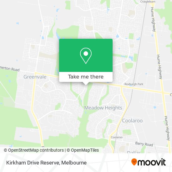 Kirkham Drive Reserve map