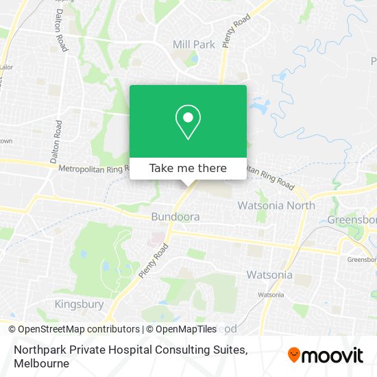 Northpark Private Hospital Consulting Suites map