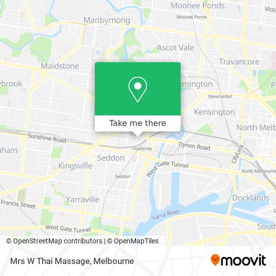 Mrs W Thai Massage map