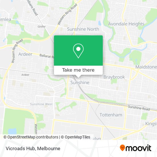 Vicroads Hub map