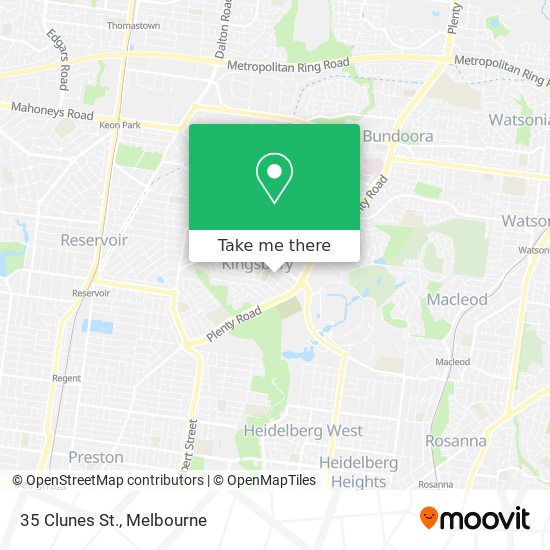 35 Clunes St. map