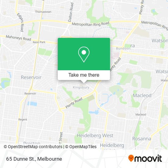 65 Dunne St. map