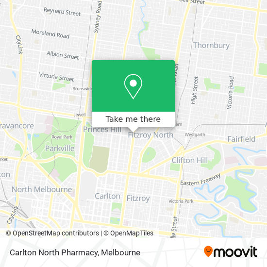 Carlton North Pharmacy map