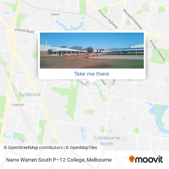 Mapa Narre Warren South P–12 College