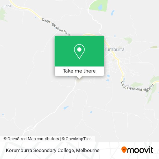 Korumburra Secondary College map