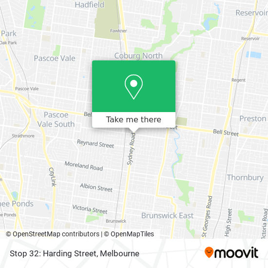 Mapa Stop 32: Harding Street