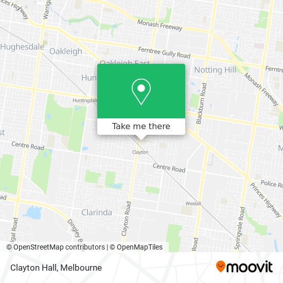Clayton Hall map