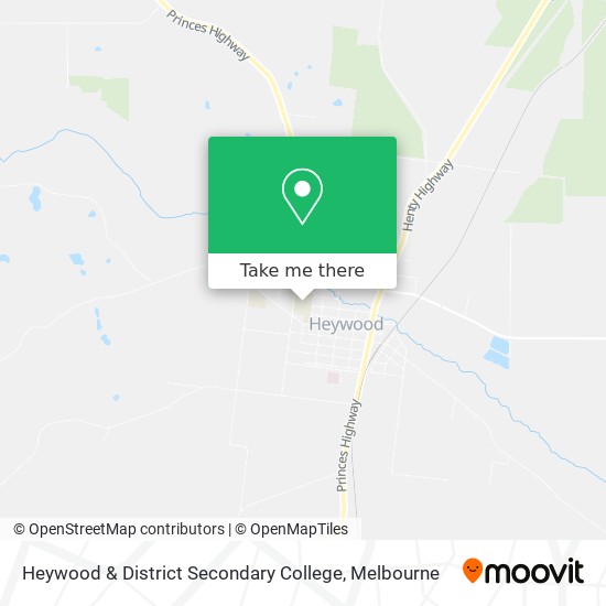 Heywood & District Secondary College map