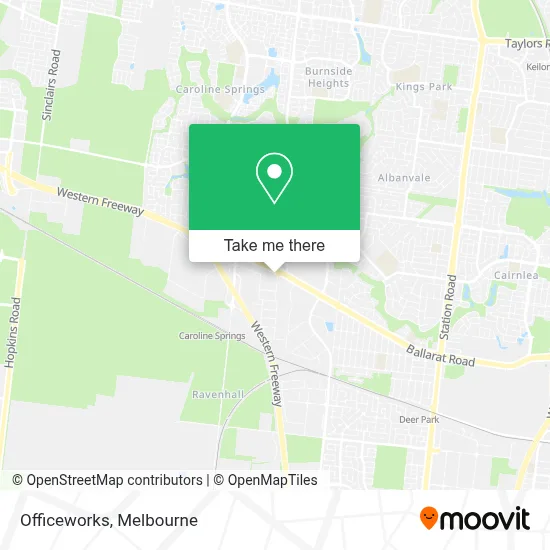 Mapa Officeworks