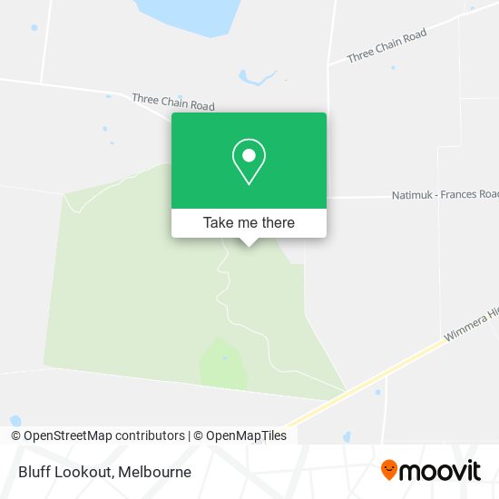 Bluff Lookout map