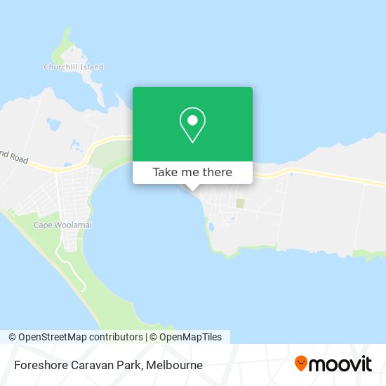 Foreshore Caravan Park map