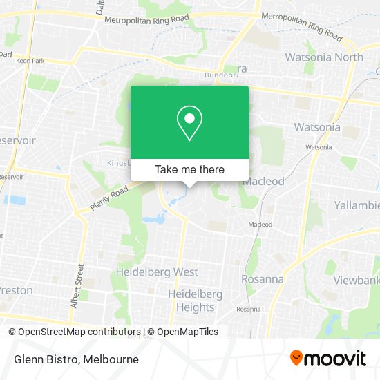 Glenn Bistro map