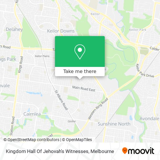 Kingdom Hall Of Jehovah's Witnesses map