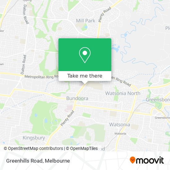 Greenhills Road map
