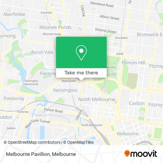 Melbourne Pavillion map