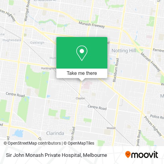 Sir John Monash Private Hospital map