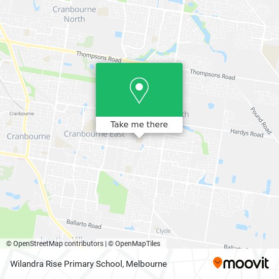 Mapa Wilandra Rise Primary School