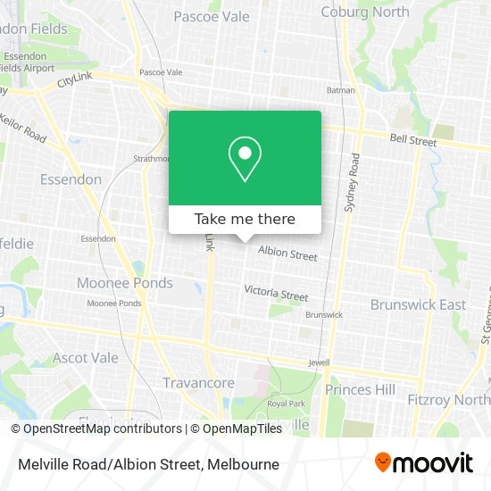Melville Road/Albion Street map