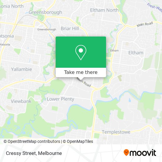 Cressy Street map