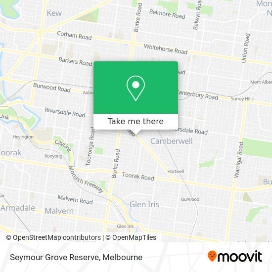 Mapa Seymour Grove Reserve