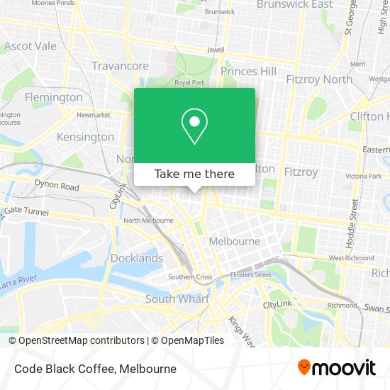 Code Black Coffee map