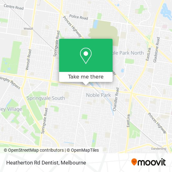 Mapa Heatherton Rd Dentist