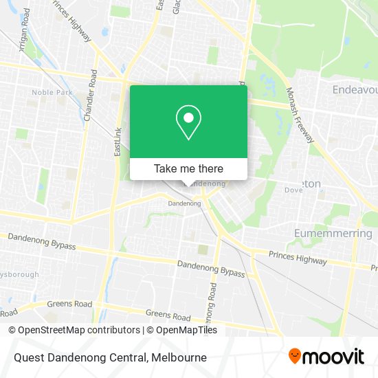 Quest Dandenong Central map