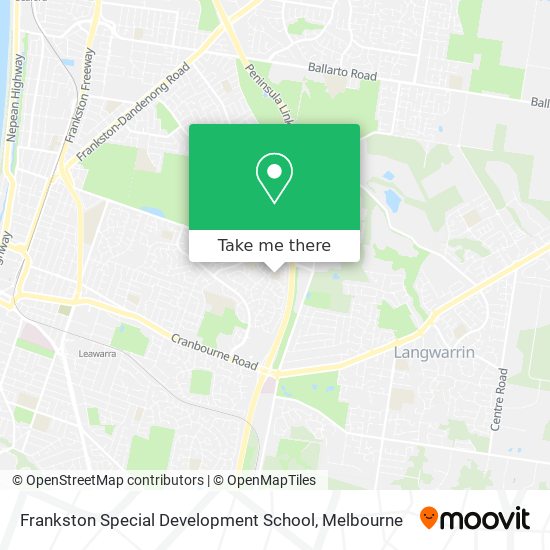 Frankston Special Development School map