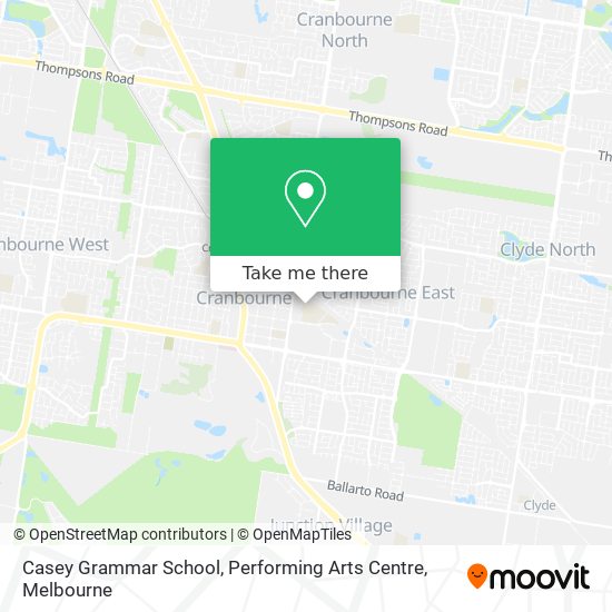 Casey Grammar School, Performing Arts Centre map