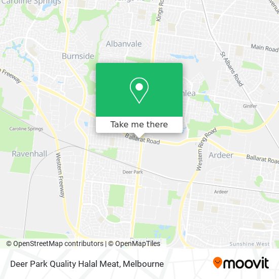 Mapa Deer Park Quality Halal Meat