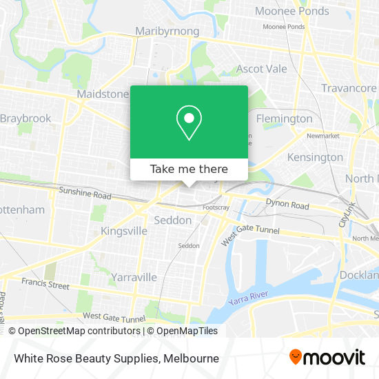 White Rose Beauty Supplies map