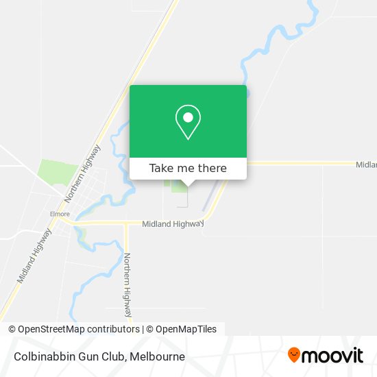 Colbinabbin Gun Club map