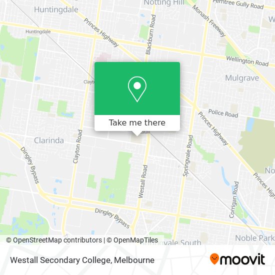 Mapa Westall Secondary College