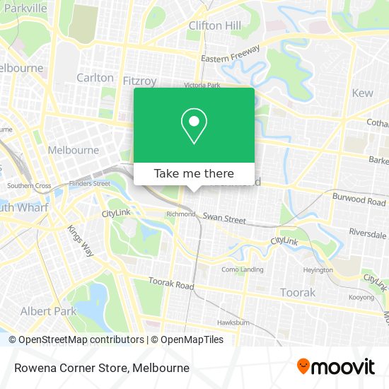 Rowena Corner Store map