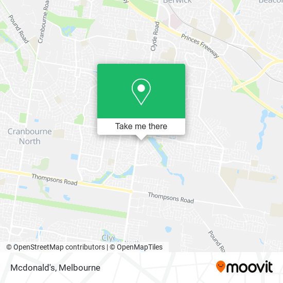 Mcdonald's map