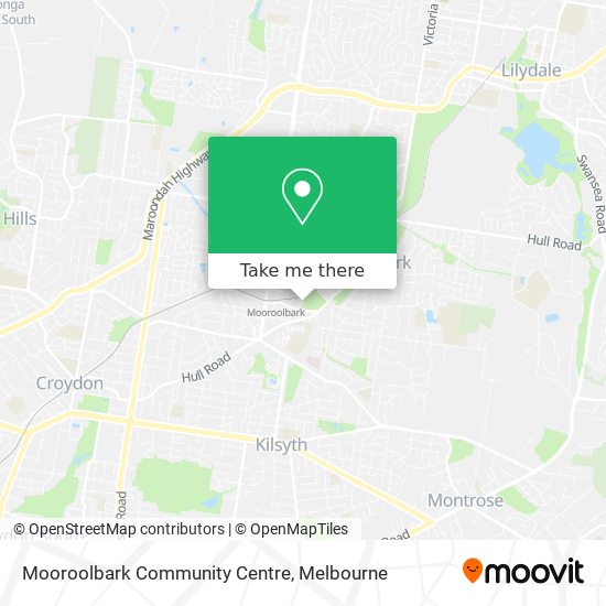 Mapa Mooroolbark Community Centre