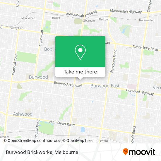Burwood Brickworks map