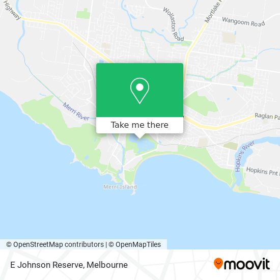 E Johnson Reserve map