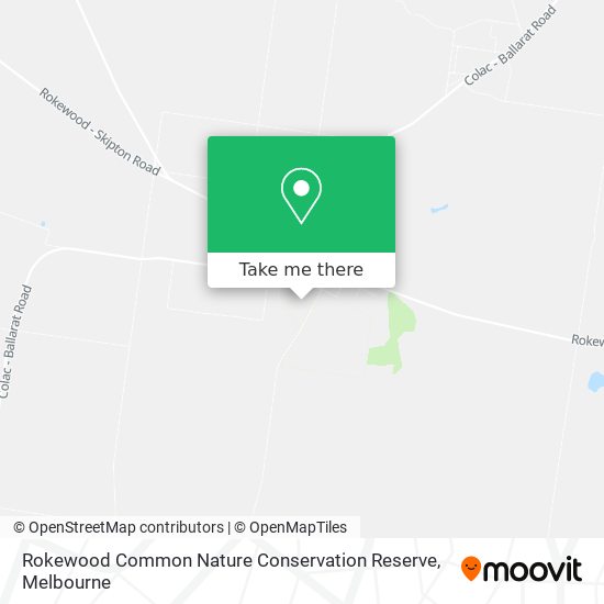 Mapa Rokewood Common Nature Conservation Reserve