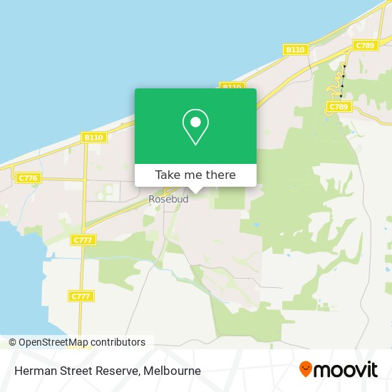 Herman Street Reserve map