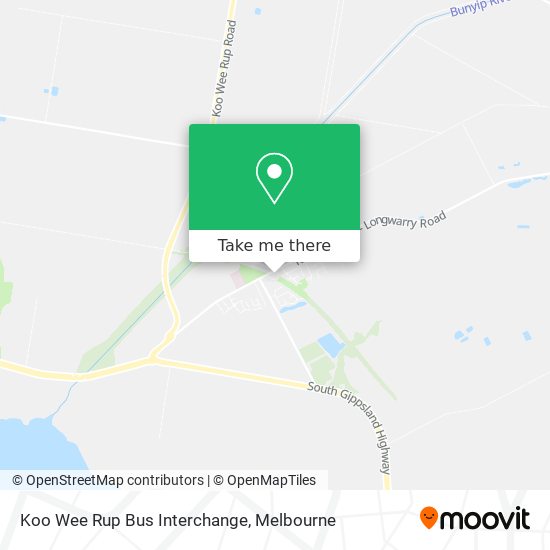 Koo Wee Rup Bus Interchange map
